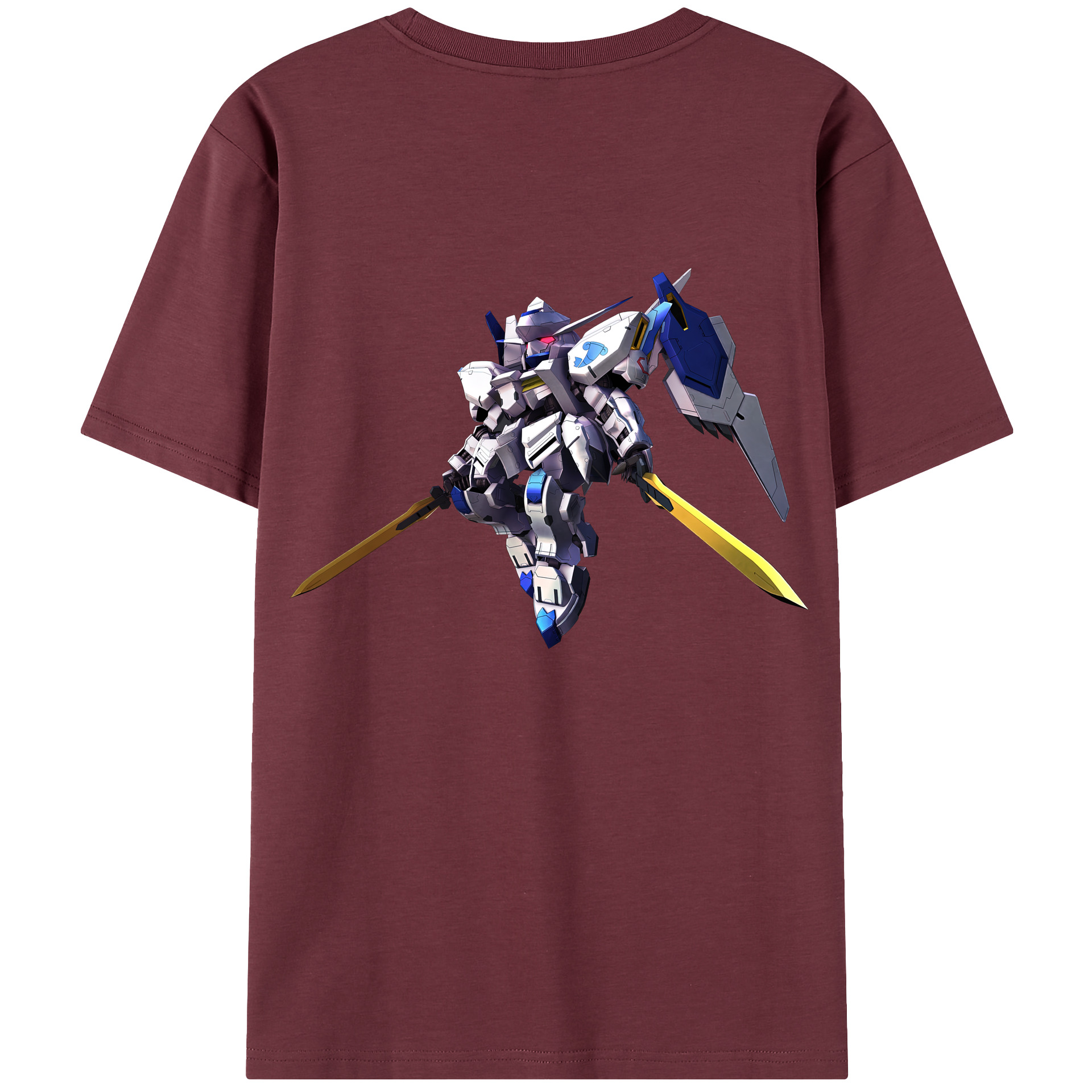 （画像用） 機動戦士ガンダム Mobile Suit Gundam 綿100％半袖Tシャツ（背面プリント）